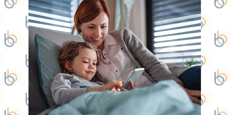 mother and child, bed time, sleeping, parenting